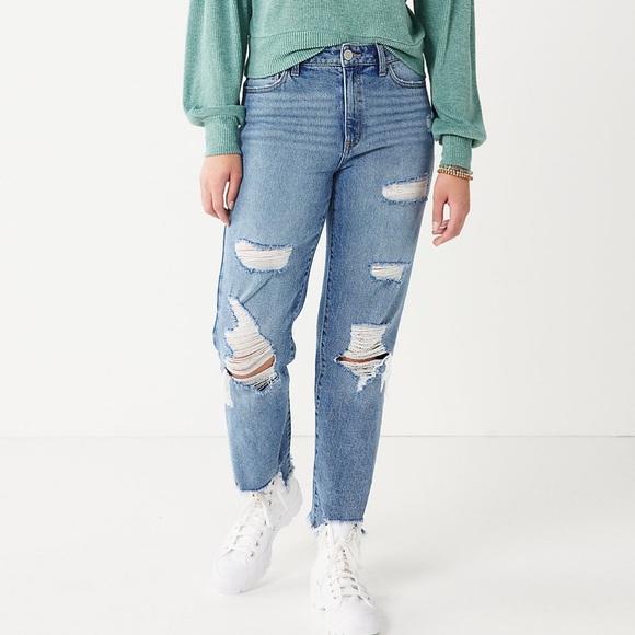 High Rise Straight Leg Jeans - Picture 6 of 6